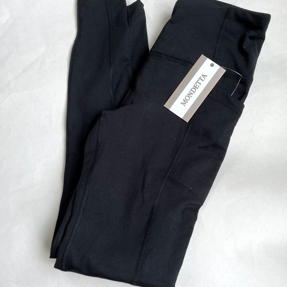 Mondetta Pants - Mondetta Performance + Luxury  Black Thermal Leggings . Size XS NWT